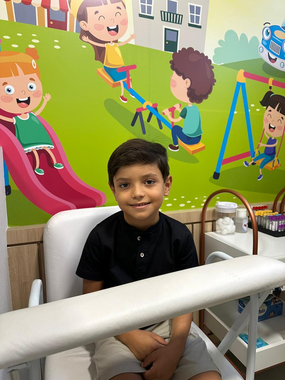 Sala de consulta pediátrica da Clínica Neokids